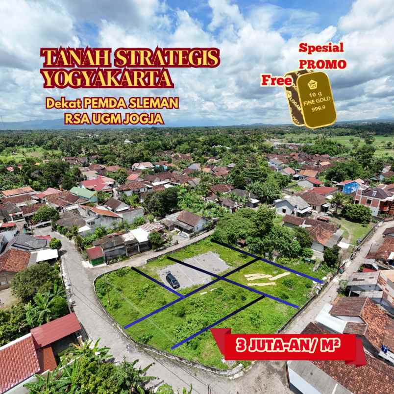 dijual tanah jalan kebonagung tlogoadi