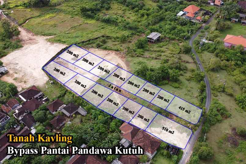 dijual tanah jalan pandawa kuta badung bali