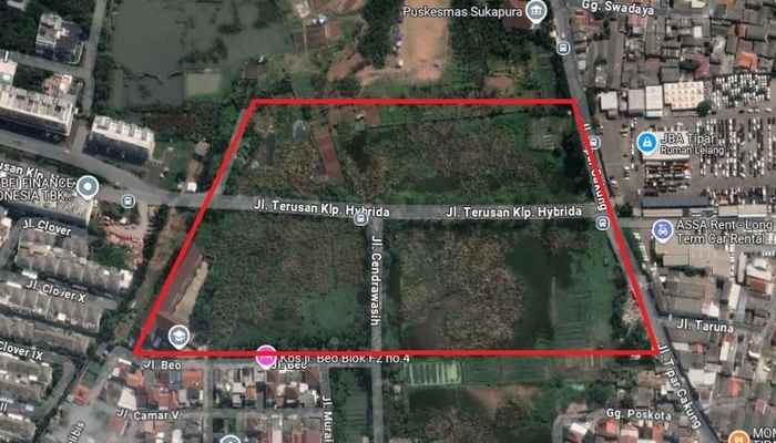 dijual tanah jalan raya tipar cakung