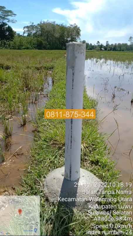 dijual tanah jl bakka km 26 dari palopo