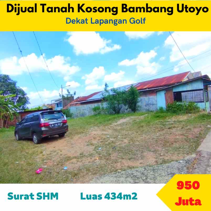 dijual tanah jl bambang utoyo