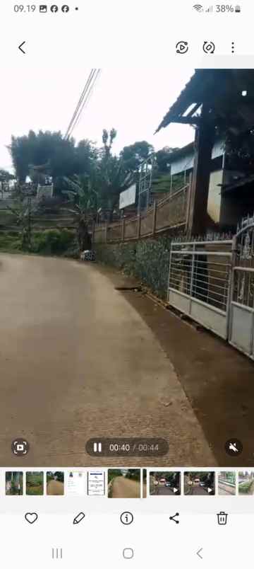 dijual tanah jl curug cinulang