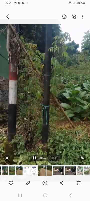 dijual tanah jl curug cinulang