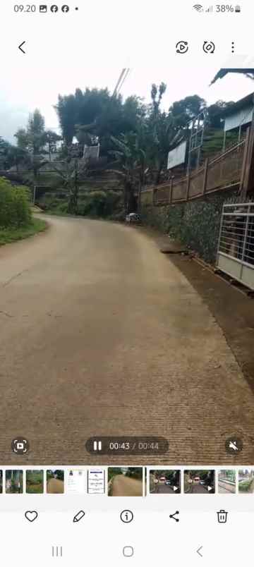 dijual tanah jl curug cinulang