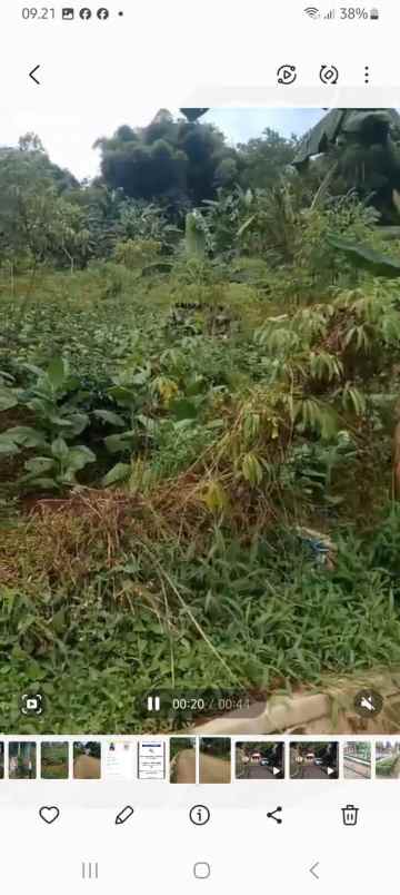 dijual tanah jl curug cinulang