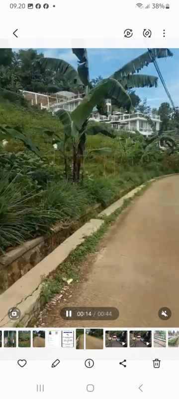 dijual tanah jl curug cinulang