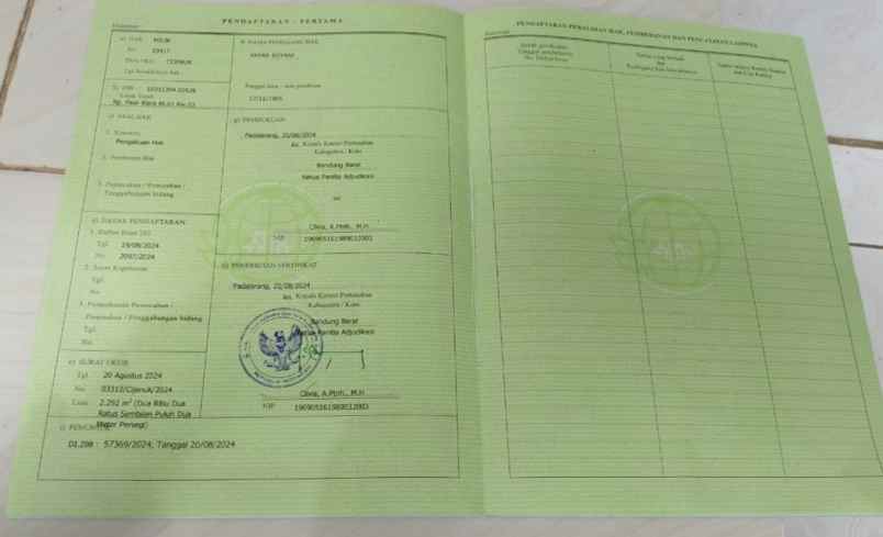 dijual tanah jl pasir teureup cijenuk