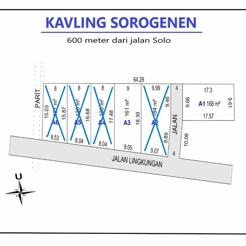 dijual tanah jl purwomartani kalasan