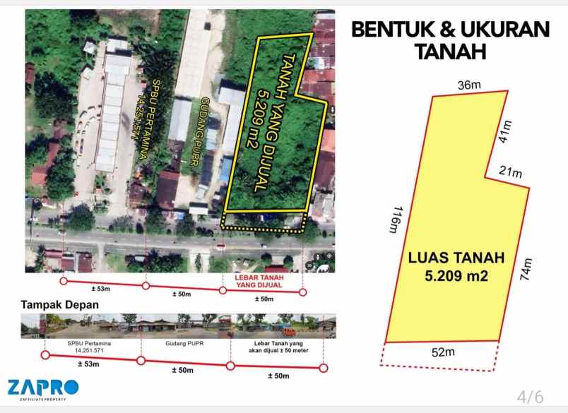 dijual tanah jl raya adinegoro kota