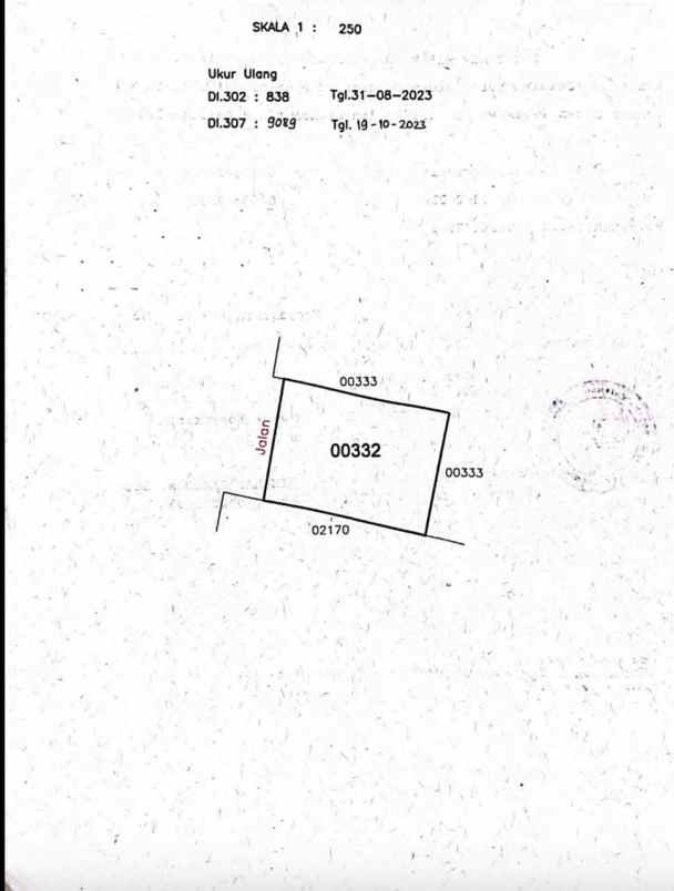 dijual tanah jl veteran