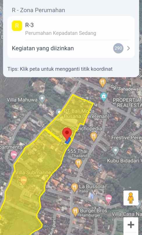 dijual tanah jln jantuk angsa