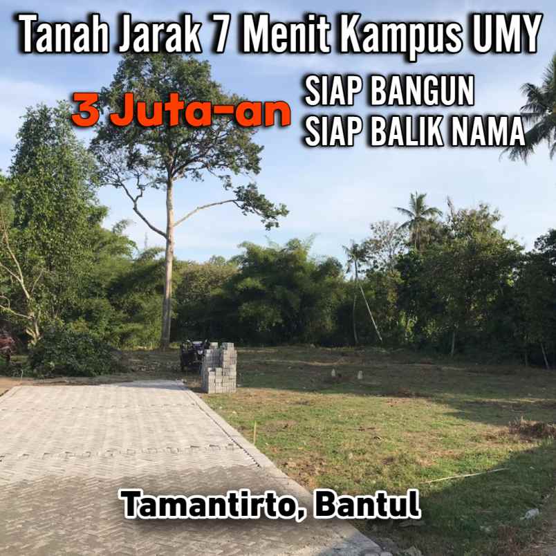 dijual tanah kasihan tamantirto bantul