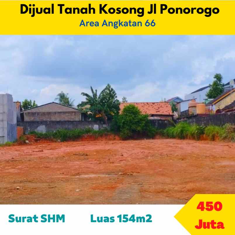 dijual tanah kosong pinggir jalan ponorogo