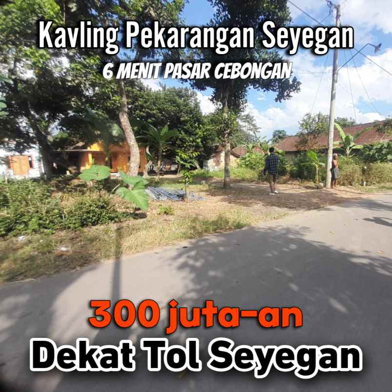 dijual tanah margomulyo seyegan sleman