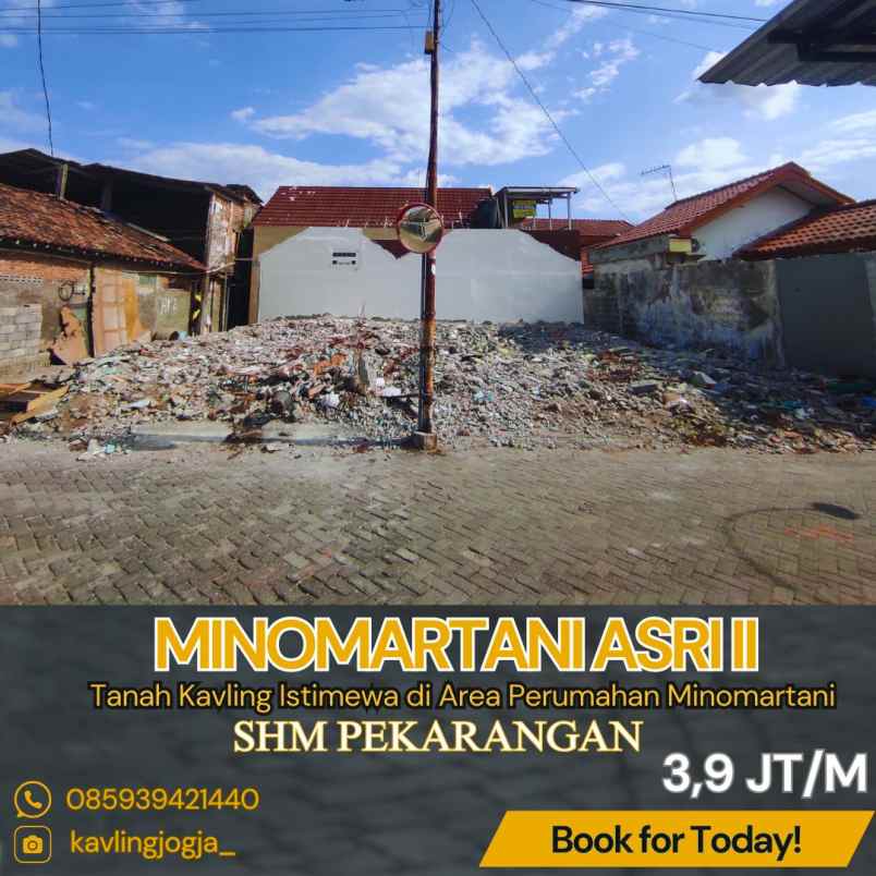 dijual tanah mladangan minomartani