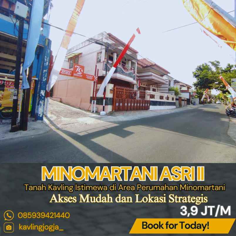 dijual tanah mladangan minomartani