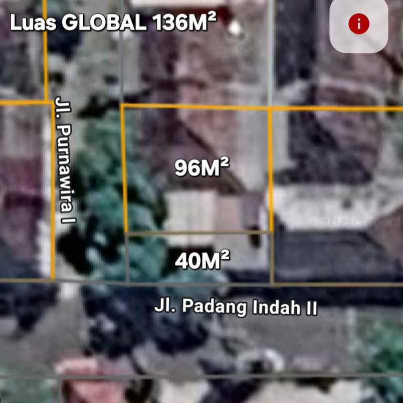 dijual tanah padangsambian klod