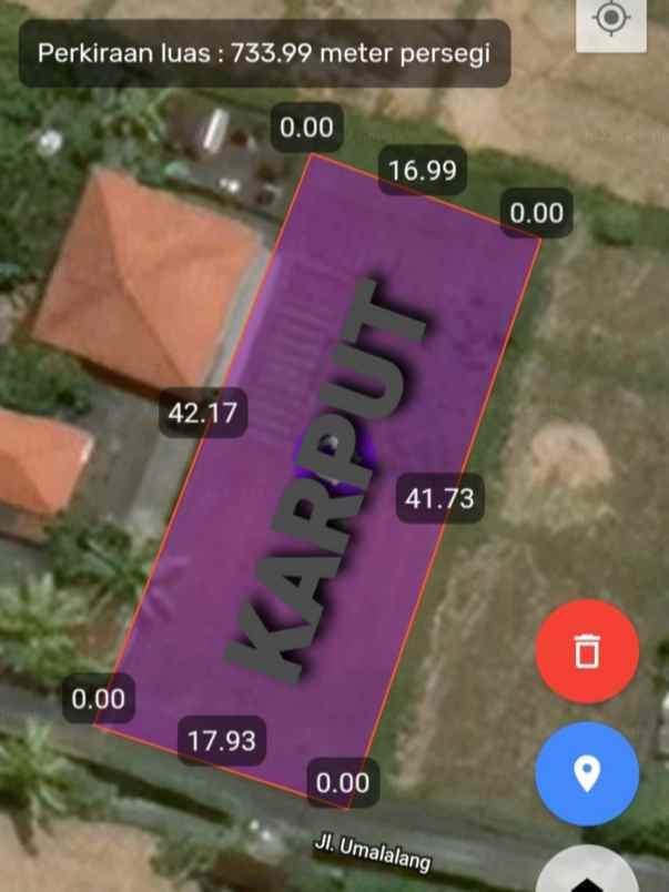 dijual tanah pantai mengening