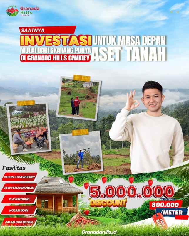 dijual tanah panyocokan ciwidey bandung