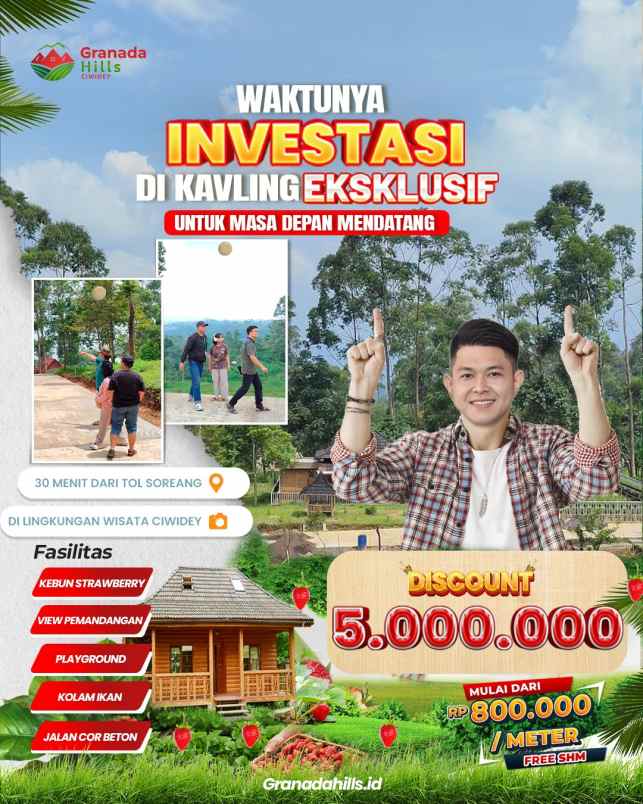 dijual tanah panyocokan ciwidey bandung