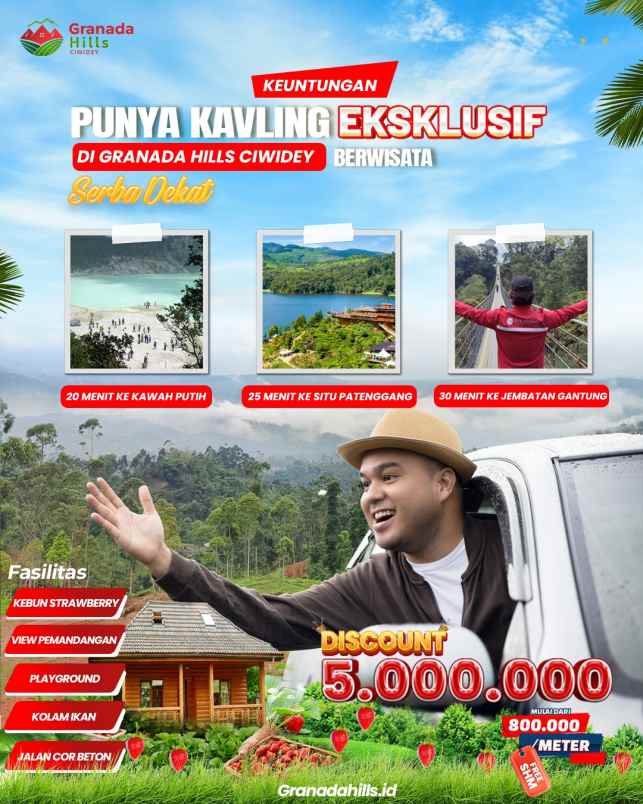 dijual tanah panyocokan ciwidey bandung