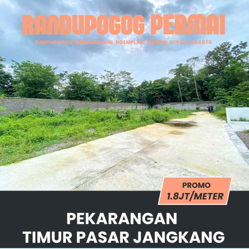 dijual tanah randupogog bimomartani