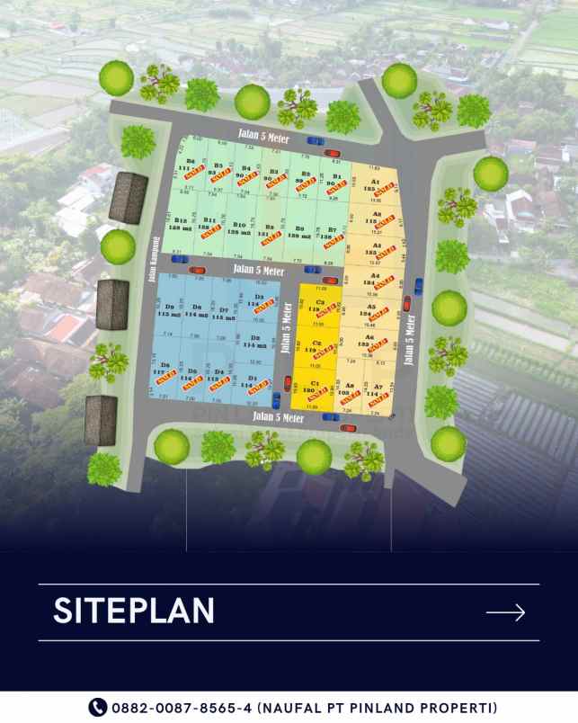 dijual tanah sanggrahan caturharjo