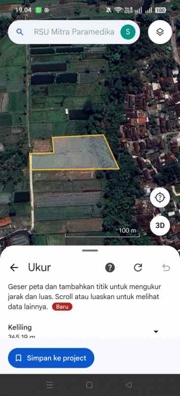 dijual tanah sawah widodomartani sleman yogyakarta
