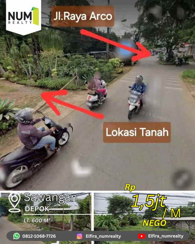 dijual tanah sawangan depok