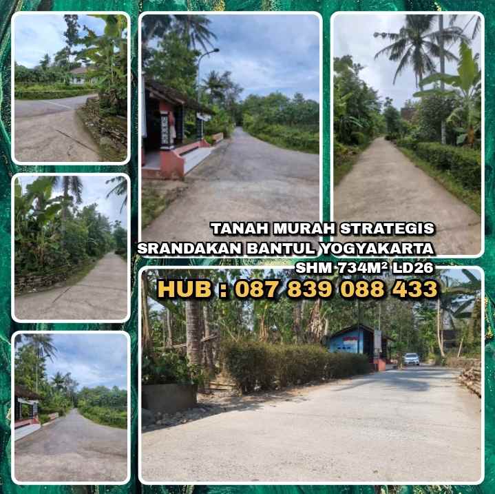 dijual tanah srandakan bantul yogyakarta