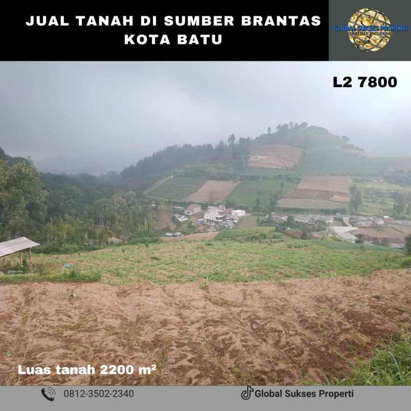 dijual tanah sumber brantas