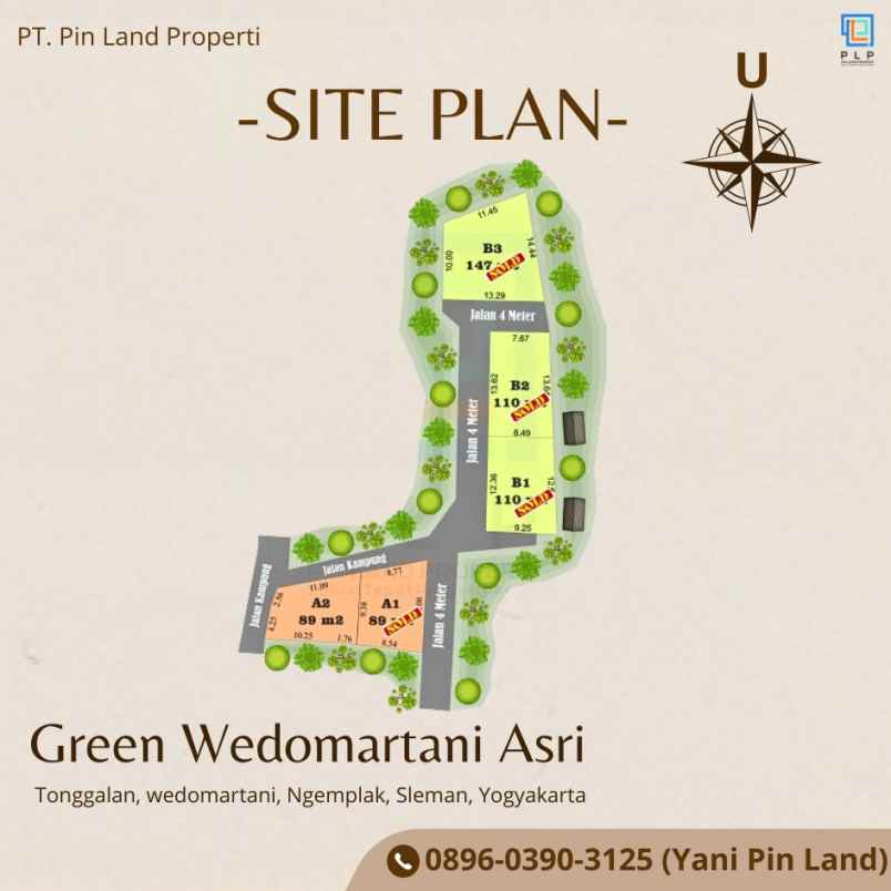 dijual tanah tonggalan wedomartani