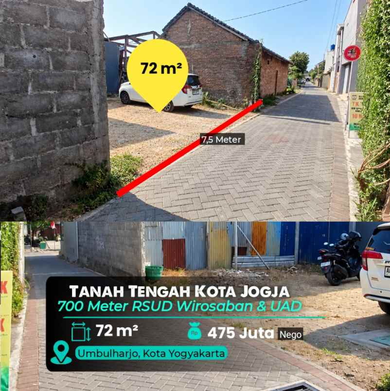 dijual tanah umbulharjo