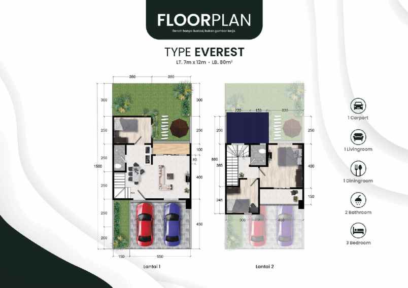 dijual villa komplek eiffel of