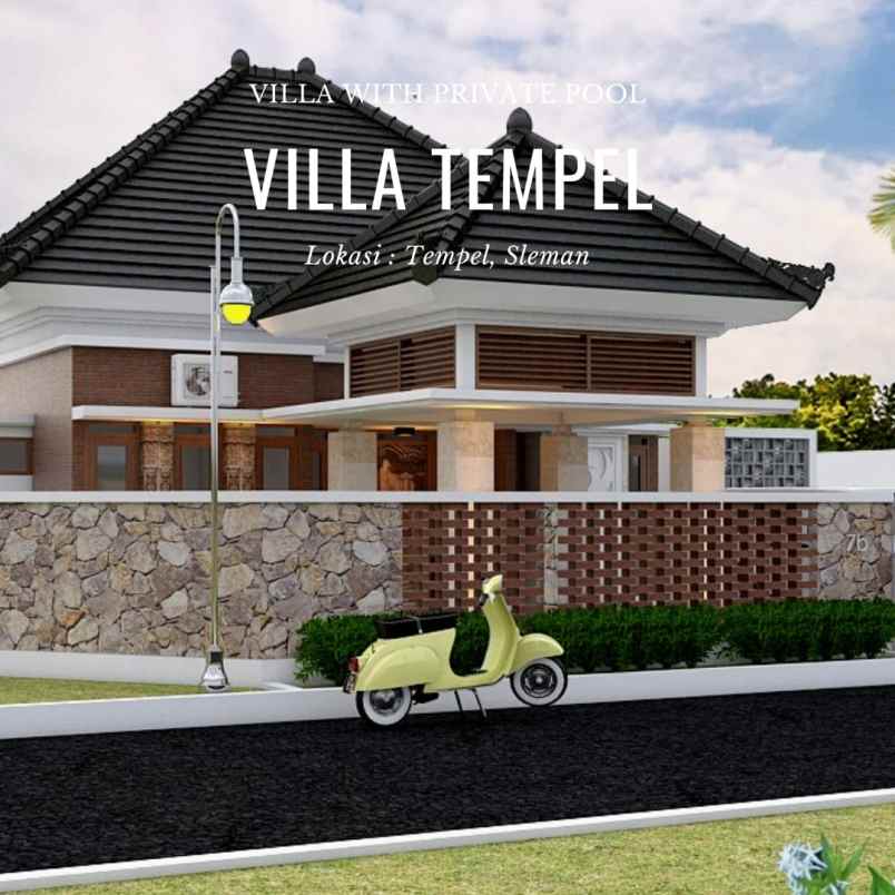 dijual villa margerejo kec tempel sleman