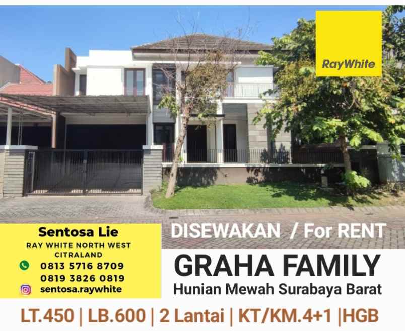 disewakan rumah graha famili