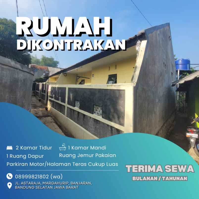 disewakan rumah jl astaraja banjaran