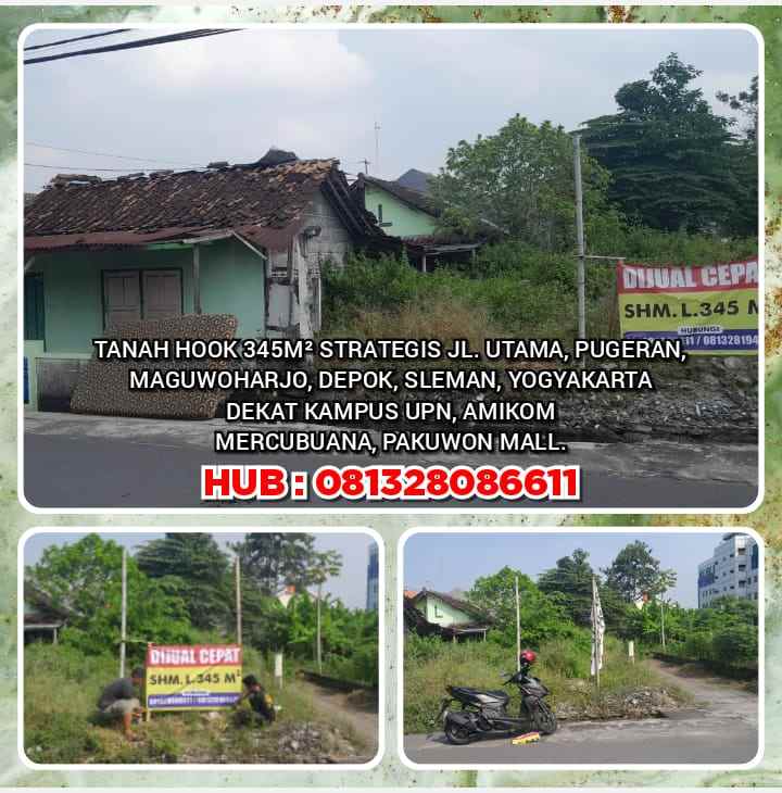 disewakan tanah jl utama pugeran