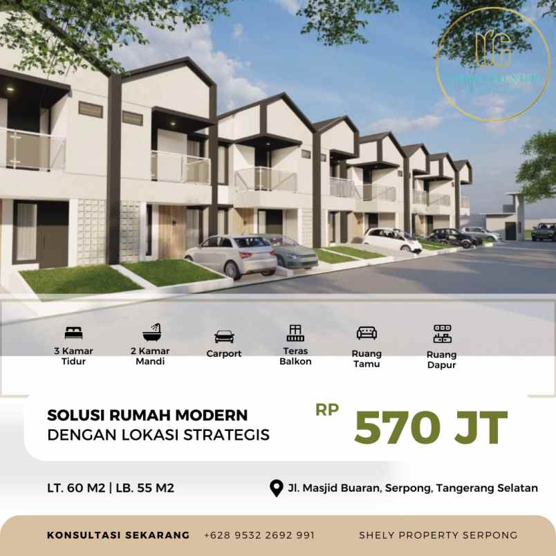 hunian nyaman dan terbaik area serpong cluster 31 unit