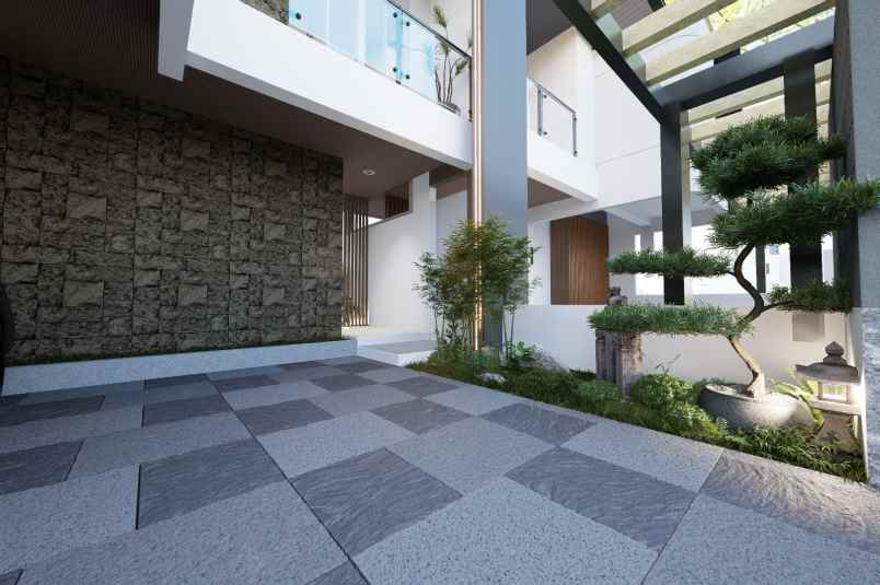 jual rumah villa modern minimalis dekat alun alun kota