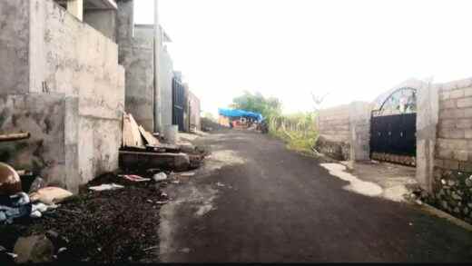 jual tanah 282m2 area perumahan gatsu barat denpasar