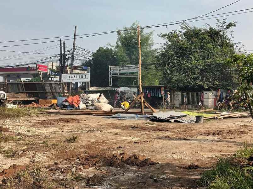 jual tanah pinggir jalan raya pamulang kedaung