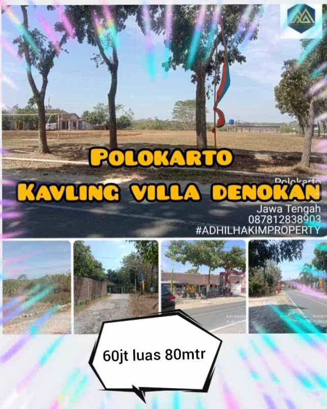 kavling villa murah di denokan polokarto