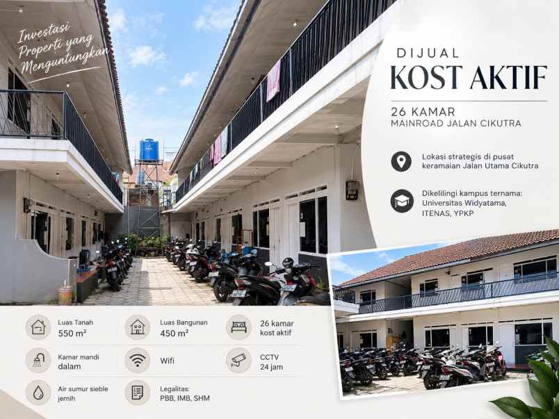 kost 26 kamar cikutra dekat widyatama dan itenas