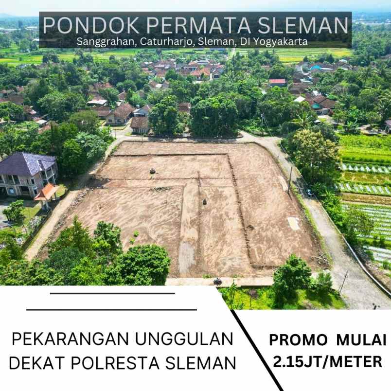 pekarangan dekat polresta sleman 2 jutaan meter