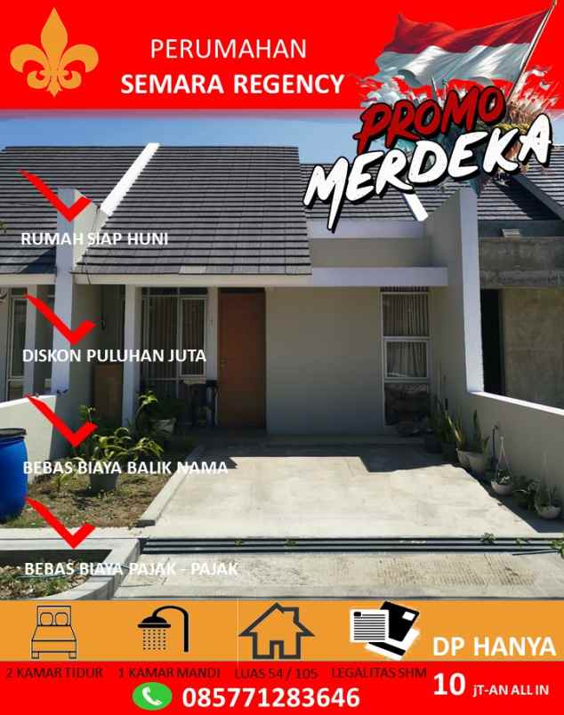 promo merdeka rumah indah dp hanya 5jt rupiah saja