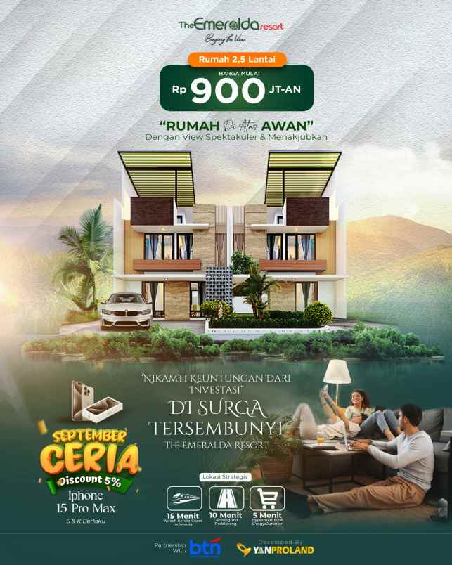 rumah 2 lantai di bandung barat 900 jutaan