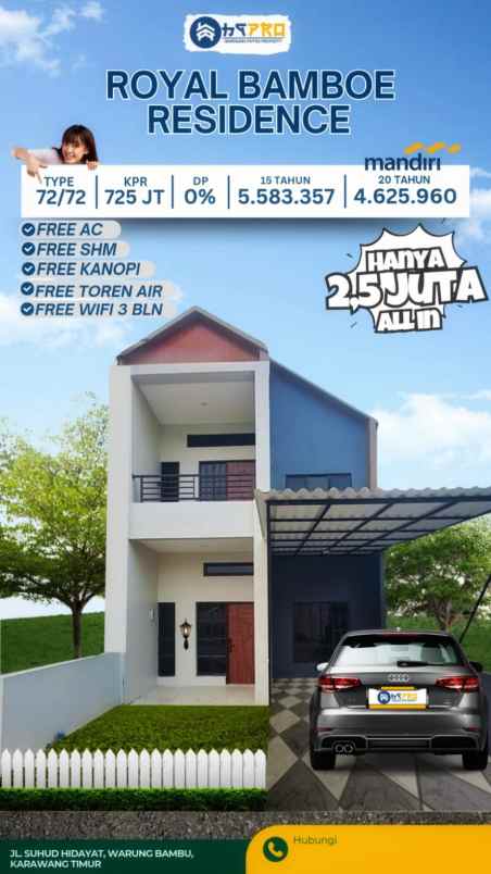 rumah 2 lantai murah di karawang timur