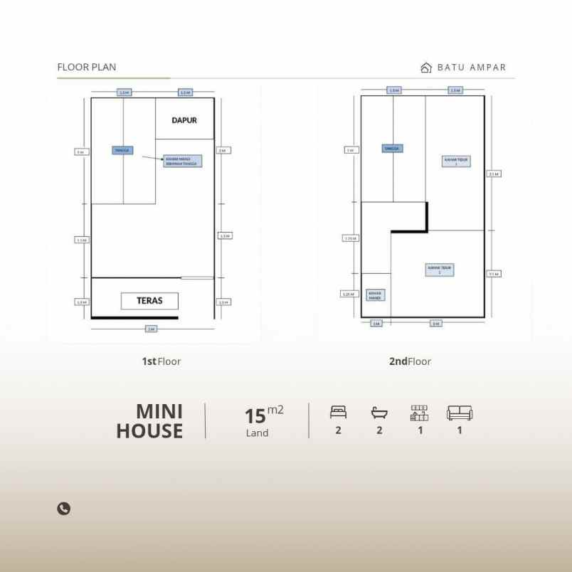 rumah 300 jutaan 2 lantai di kramat jati jakarta timur