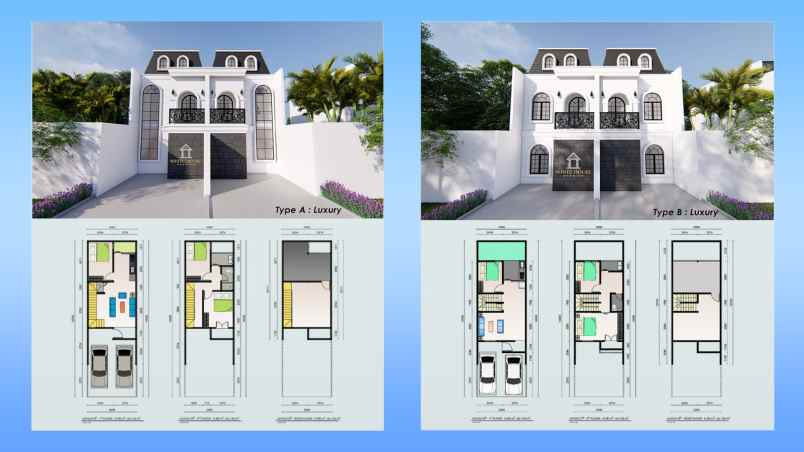 rumah ala eropa dekat tol cimanggis depok